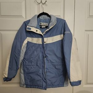 Columbia Women's Jacket 14/16 Blue and White